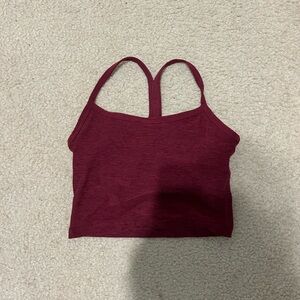 Burgundy Crop Top Beyond Yoga